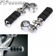 Motorcycle Highway Engine Guard Crash Bars Foot Pegs 1-1/4" 1-1/8" 1-1/2" Mount Clamps for Harley Honda Suzuki Yamaha Kawasaki 2024 - buy cheap