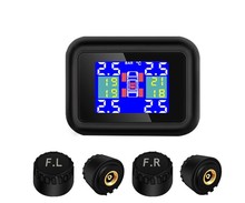 Sistema de monitoramento da pressão dos pneus tpms, dispositivo usb com 4 sensores externos e tela lcd 2024 - compre barato