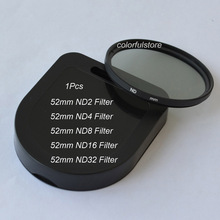 52 52 мм ND фильтр нейтральной плотности ND2 ND4 ND8 ND16 ND32 для объективов Nikon D7200 D7100 D5500 D5300 D5200 D5100 D3300 D3200 D3100 2024 - купить недорого