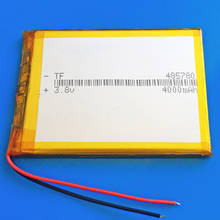 3,7 V 4000mAh литий-полимерная аккумуляторная батарея Lipo для GPS DVD PDA PAD power bank электронная книга камера планшетный ПК ноутбук MID 485780 2024 - купить недорого