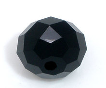 DoreenBeads Glass Loose Beads Flat Round Black Faceted About 10mm(3/8")Dia,Hole:Approx 1.4mm,10 PCs 2024 - buy cheap
