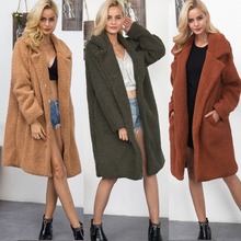 2018 Winter Fashion Streetwear Women Coats Jackets Faux Fur Teddy Bear Plus Size Female Jackets Autumn Long Sleeve Faux Fur Coat 2024 - buy cheap