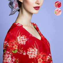 Digital inkjet chinese silk fabric custom 19mm soft cheongsam dress silk stretch satin fabric wholesale silk cloth 108 cm 2024 - buy cheap