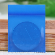 100 шт./лот, маленький размер 4 см * 6 см, синий замок на молнии, закрывающийся Ziplock, пластиковая упаковка, упаковка на молнии 2024 - купить недорого