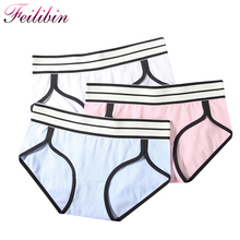 ZJX New Women Panties Cute Cotton Intimates Plus Size Stytle Underpants Summer Soft Underwear Thin Girls Short Pants M L XL 2024 - buy cheap