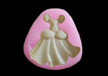 Free shipping Wedding dress shape silicone mold chocolate fondant cake decoration Kitchen Tools 2024 - buy cheap