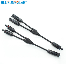 Solar Connector Y Branch 2 to 1 Solar Connector  TUV Standard with 4mm2 Solar Cable For Solar System  LJ0154 2024 - buy cheap