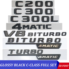 3D Black W204 W205 Car Emblem C43 C200 C250 C300 C350 C63 C180 Letters Auto Badge Logo Emblemas Do Carro For Mercedes Benz AMG 2024 - buy cheap