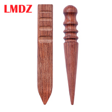 LMDZ Wood Leathercraft Wood Edge Slicker Round Flat Burnisher Multi-size Wood Slicker with Stylus Wood Burnishing Tool 2024 - buy cheap