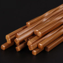 10 Pairs Chinese Chopsticks Handmade Carbonized Bamboo Household Fresh Modern Style Travelling Tableware Utensils Chopsticks D2 2024 - buy cheap