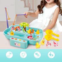 Electric Music Rotary Water Fishing Poor Parent-Child Interaction Puzzle Toy 3D Fish Baby Bath Toys outdoor toy 2024 - купить недорого