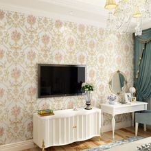 Papel tapiz autoadhesivo Floral rústico europeo, decoración del hogar, papel tapiz Floral 3D para sala de estar y dormitorio 2024 - compra barato