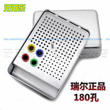 2018 good quality 180 Holes Dental Endo Box FG Burs Holder Autoclave Disinfection Box 2024 - buy cheap