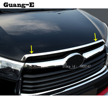 Car Sticker Styling Cover Bumper Engine Trim Racing Front Grid Grill Grille Frame Edge For Toyota Highlander 2015 2016 2017 2024 - buy cheap