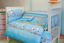 Promotion! 7pcs crib sheet crib bed linen home nursery sets (bumper+duvet+matress+pillow) 2024 - buy cheap