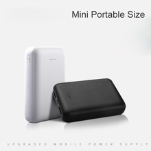 Mini bateria externa portátil de 10000mah, bateria externa com duas portas usb para carregar telefone celular 2024 - compre barato