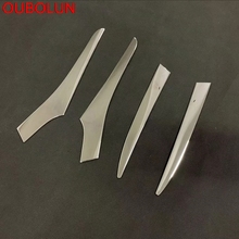 OUBOLUN Exterior Accessories For Toyota Corolla Auris Sport Hatchback 2019 Front Head Light Decoration Cover Trim ABS Chrome 2024 - buy cheap