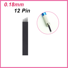 0.18mm Tattoo Needle 12 Flex Lamina Agulhas Tebori Blade Microblading Needles 12 Pins for Pernement Makeup 2024 - buy cheap