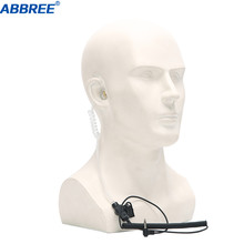 ABBREE 3.5mm Audio Plug With Acoustic Tube Earpiece Listen/Receiver Only Headset For Motorola Walkie Talkie/Speaker Mic 2024 - buy cheap