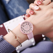 Reloj de correa suave de silicona para niños y mujeres, pulsera impermeable con cara sonriente, regalo para niños y niñas 2024 - compra barato