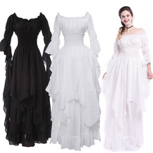 Plus Medieval Dress Renaissance Vintage Style Gothic Dress Floor Length Women Cosplay Dresses Without Belt Medieval Dress Gown 2024 - buy cheap