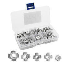 Multifunctional 90PCS Captive T Nut Socket Screws Kits Assortment With Transparent Box Rustproof Metal For Repairing Tool 2024 - buy cheap