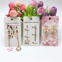 24Pcs/Lot Handmade Kraft Paper 9x5cm Earring Card Ear Drop Dangle For Women' Jewelry Accessory Hang Packaging Display Cards 2024 - buy cheap