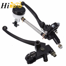 Universal 7/8" 22mm Motorcycle Scooter Hydraulic Clutch Brake Master Cylinder Reservoir Levers Kit Fluid Reservoir Set 2024 - buy cheap