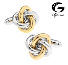 iGame Knot Cuff links Golden Color Copper Ball Design Free Shipping 2024 - buy cheap