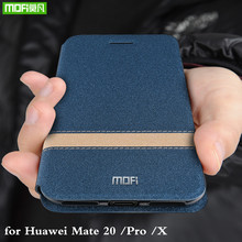 Флип-чехол MOFi для Huawei Mate 20, чехол для Mate 20 Pro, ТПУ Coque Mate 20 X, чехол из искусственной кожи, силиконовый чехол-книжка 2024 - купить недорого