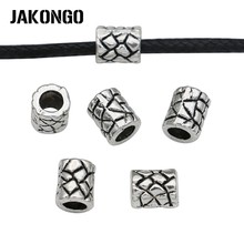 JAKONGO Irregular Grain Spacer Beads Antique Silver Plated Loose Beads Jewelry Making Bracelet Accessories DIY 20pcs/lot 2024 - buy cheap