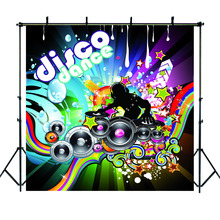 Mocsicka Disco Dance Party Photography Backdrops Music Dance Happy Birthday Party Background for Photo Shoots 2024 - buy cheap