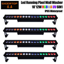 Gigertop TP-WP1812 Running Horse Black Aluminum 18 x 12W Building Wall Washer Light Support Hanging Hook Studio audio party X4 2024 - buy cheap