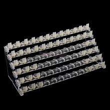 72 Slots / 6 Tiers Professional Nail Art Clear Manicure Display Stand Plastic Rack Holder Shelf with 72 Pieces Nail Tip Rings 2024 - buy cheap