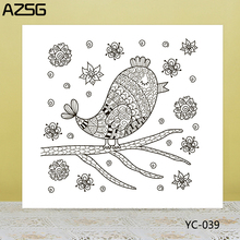 AZSG Branch Flowers Funny Bird Clear Stamps/Seals For DIY Scrapbooking/Card Making/Album Decorative Silicone Stamp Crafts 2024 - buy cheap