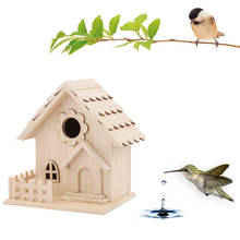 wooden bird house Nest Creative wall-mounted wooden outdoor bird nest birdhouse Wooden Box Drop shipping 2024 - buy cheap