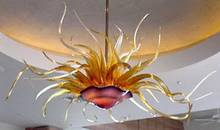Murano Glass Decorative Flower Design Chandelier  Blown Glass Art Chandelier Lighting 2024 - buy cheap