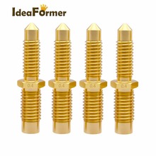 3D printer Nozzle V6 M6 0.4mm Integral Copper Nozzle with Throat 0.4mm nozle for 1.75mm/3mm Filament for 3D printer parts 2024 - buy cheap
