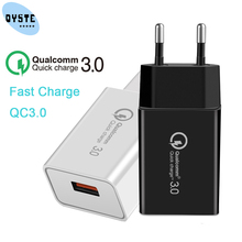 18W Quick Charge 3.0 USB Fast Wall Cell Phone Charger Adapter For iPhone Samsung Huawei Mobile EU Plug US Portable Travel Charge 2024 - buy cheap