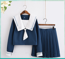 JK Japanese School sailor uniform fashion school class navy sailor school uniforms for Cosplay girls suit 3 Pcs / Set 2024 - buy cheap