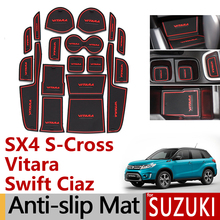 Противоскользящий резиновый коврик для Сузуки SX4 S-Cross Swift Ciaz Vitara 2014 2015 2016 2017 2018 S кросс-Аксессуары 2024 - купить недорого