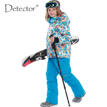 Conjunto de ropa de invierno con Detector para niños, chaquetas y pantalones de esquí a prueba de viento, conjunto de invierno para la nieve, traje cálido para exteriores 2024 - compra barato