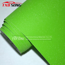 10/20/30/40/50/60X152CM Premium quality Apple green Matt Glitter Diamond Car Vinyl Sticker/Auto Body Wrap Film Car Styling 2024 - buy cheap
