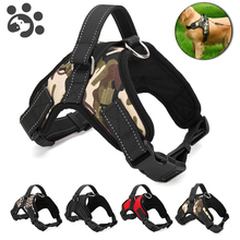 Reflective Pets Dogs Harness Dog Collar Harnesses for Big Dogs Leash Adjustable Harness for Large Small Dog Muzzle Vest Pitbull 2024 - buy cheap