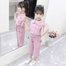 2019 Children Summer Clothing 2PCS Set Toddler Kid Baby Solid Color Short Sleeve Tops T-shirt+Shorts Pants Girl Outfits Clothes 2024 - buy cheap
