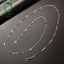 Caimao Ladies 18kt White Gold 18" About 45cm Chain Necklace love Best Gift For women 2024 - buy cheap
