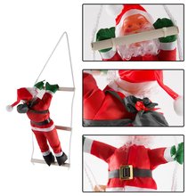 Santa Claus Climbing Stairs Christmas Tree Decoration New Year Ornament Santa Claus Giving Gift Hangings Large Size With Stair 2024 - buy cheap