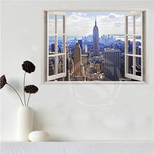 Custom canvas poster New York City in the window poster cloth fabric wall poster print Silk Fabric SQ0626-IUI6243 2024 - buy cheap