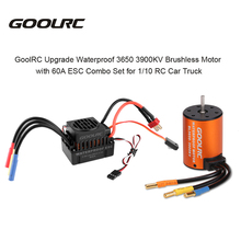 GoolRC Atualização À Prova D' Água 3650 Motor Brushless com 60A 3900KV ESC Combo Set para 1:10 RC Car Truck Parts 2024 - compre barato