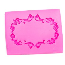 Picture frame shaped 3D fondant cake silicone mold for polymer clay molds chocolate pastry candy making decoration tools F1113 2024 - buy cheap